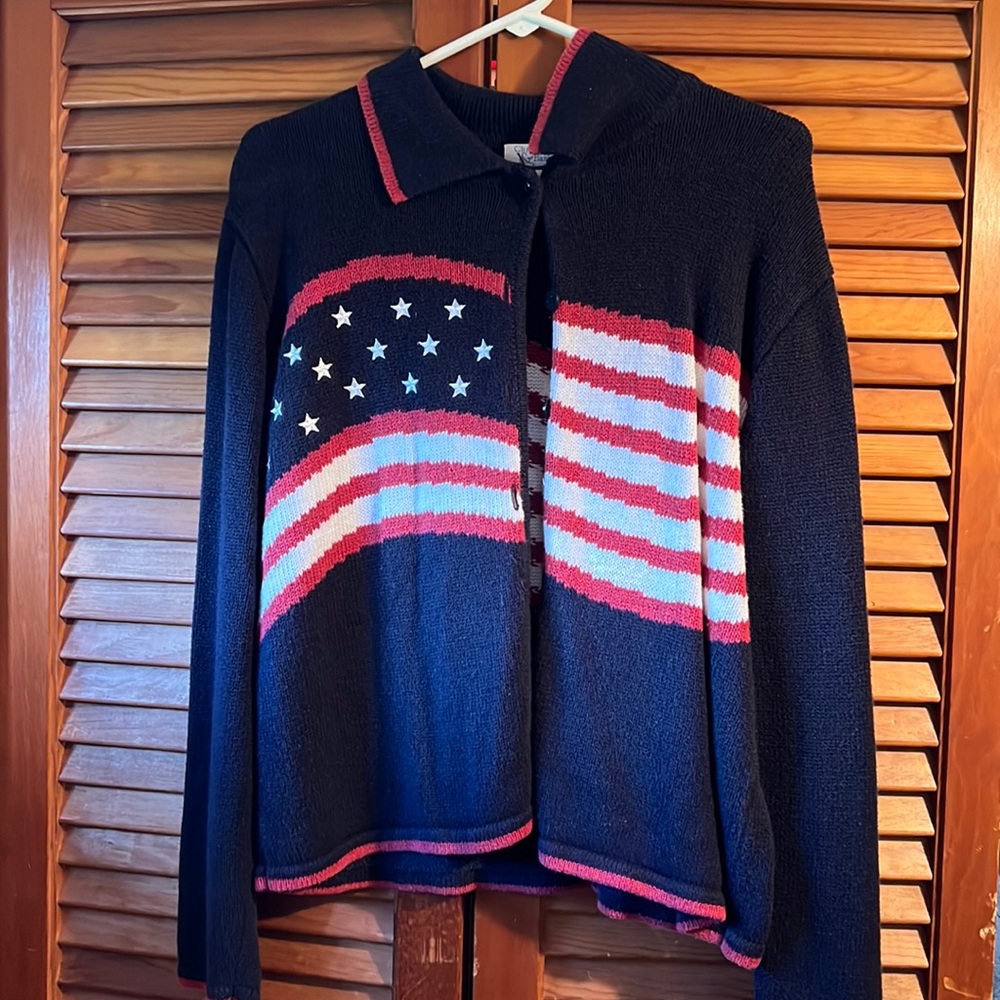 American Flag sweater